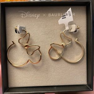 Baublebar X DISNEY minnie mouse hoop earrings